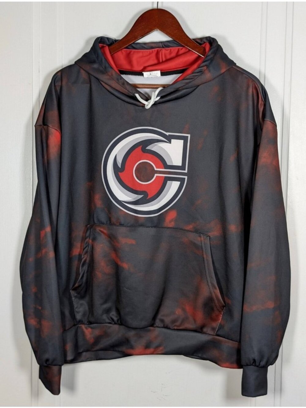 Cincinnati Cyclones Hockey Hoodie Sweatshirt Hoxworth Black Red Size Small Adult